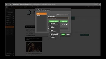 Ajouter et personnaliser un formulaire de contact
