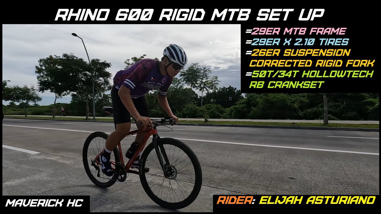 50t/34t RB Hollowtech Crankset+TOSEEK 26er Rigid Fork sa 29er RHINO 600 MTB Frame ni ElijahAsturiano