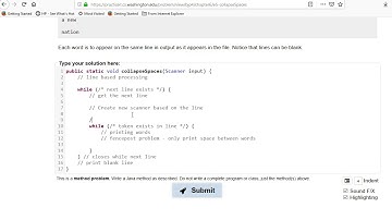 Building Java Programs Chapter 6 Exercise 5 collapseSpaces