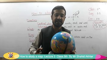 How to study a Map - Social Studies | Lecture 3 | Class 5th