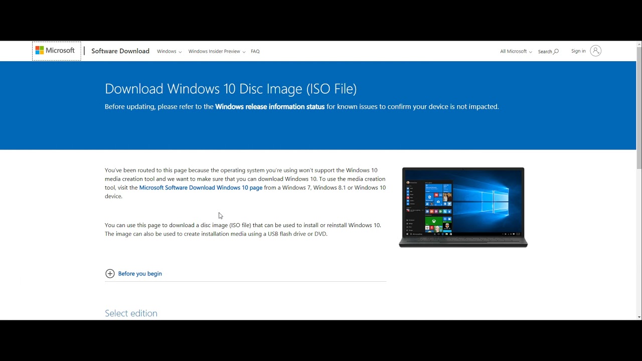 Download Latest Windows 10 Build iso without Media Creation Tool YouTube
