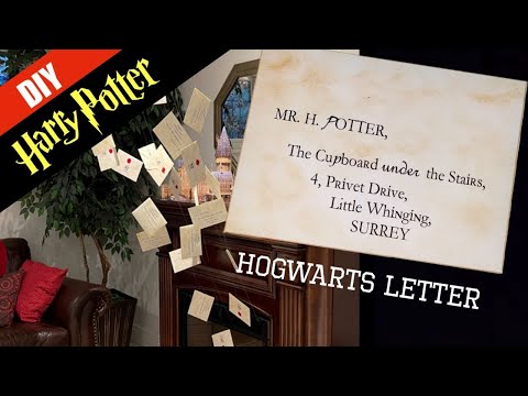 DIY Harry Potter Letters From Hogwarts - Crafty Rice
