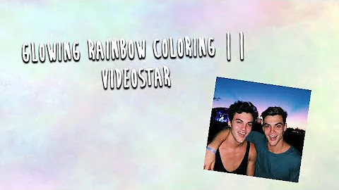 Rainbow Glow Coloring Video Star || Josephine Mars...