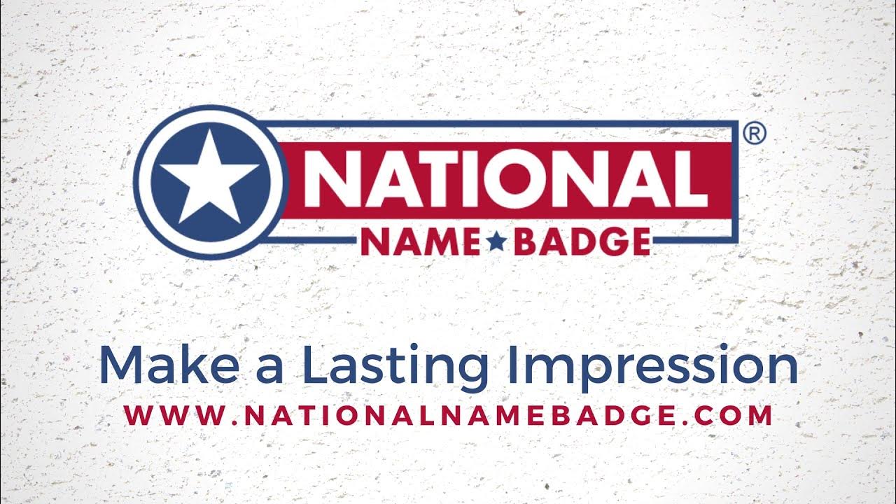Rhinestone Bling Metal Name Badges