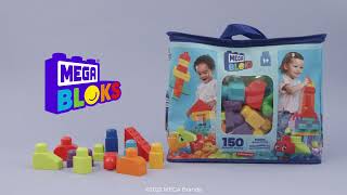 Fisher-Price Mega Bloks Building Bag, 150 blocks HHM96 stavebnica