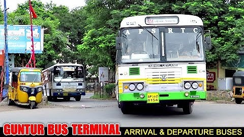 GUNTUR Bus Terminal | Arrival & Departure Buses | APSRTC Morning Riders | Running Bus