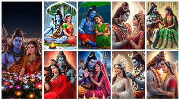Lord Shiva & Parvati Dp images | Shiv Parvati cartoon dp image |Mahadev whatsapp dp/status/photo/dpz