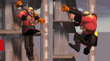 Soldier has different falling animations with Mantreads