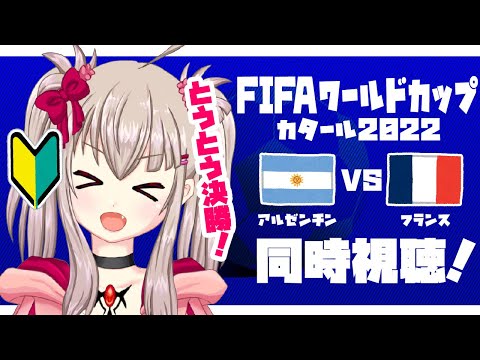 【vtuber】初心者と一緒に見るサッカーワールドカップカタール2022決勝戦アルゼンチンvsフランス戦【同時視聴】