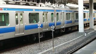 E531系0番台水カツK424編成品川駅発車