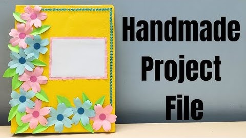 Handmade Folder | Folder making Ideas | A4 size Folder