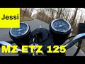 Mz etz 150 deluxe 0100 kmh acceleration with 125 piston cylinder and vape ignition