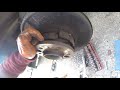 How to remove the rear brake pads Sprinter Crafter/Как снять задние колодки ручника Спринтер Крафтер