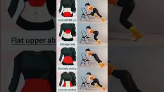 Lose Belly Fat Fast with Chair Workout | Flat Upper Abs + Slim Waist#fitness #gym #usa #flatstomach