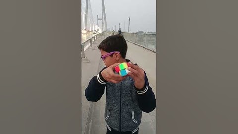 Solve a 2 by 2 cube (magic) #india #kingofcuber #speedcubing #shorts