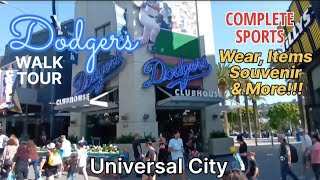 WALK TOUR AT DODGERS STORE: SPORTS WEAR, ITEMS, SOUVENIRS. UNIVERSAL CITY || Big Brother Journey