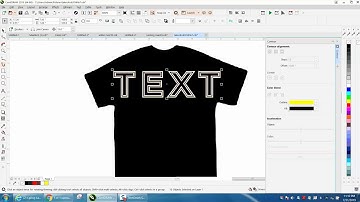 Corel Draw Tips & Tricks Text or Font with outlines with other colors