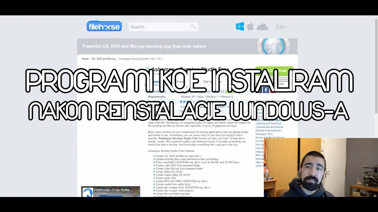 Koje Programe Instaliram Nakon Reinstalacije Windows-a - YouTube