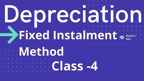 Straight Line Method or Fixed Instalment Method or Original Cost Method - Depreciation Malayalam