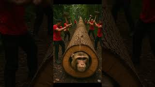 They Cut Open A Giant Log And Found This Inside