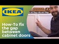 How to align and level cabinet doors | Ikea Billy Bookcase