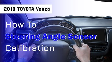 How to Use Steering Angle Sensor Calibration Function on SDS | 2010 TOYOTA Venza