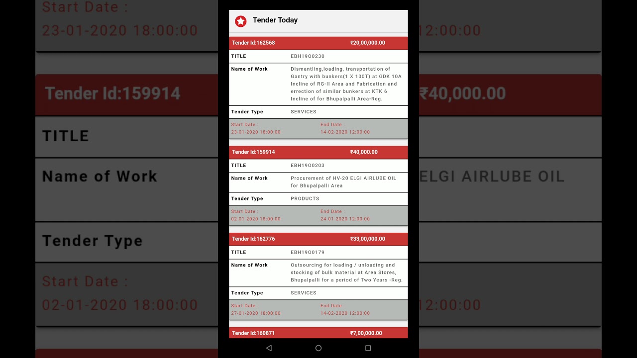 Tender Singles App