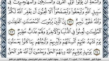 سورة النور احمد الطرابلسي  برواية قالون عن نافع  Surah Al-Kahf