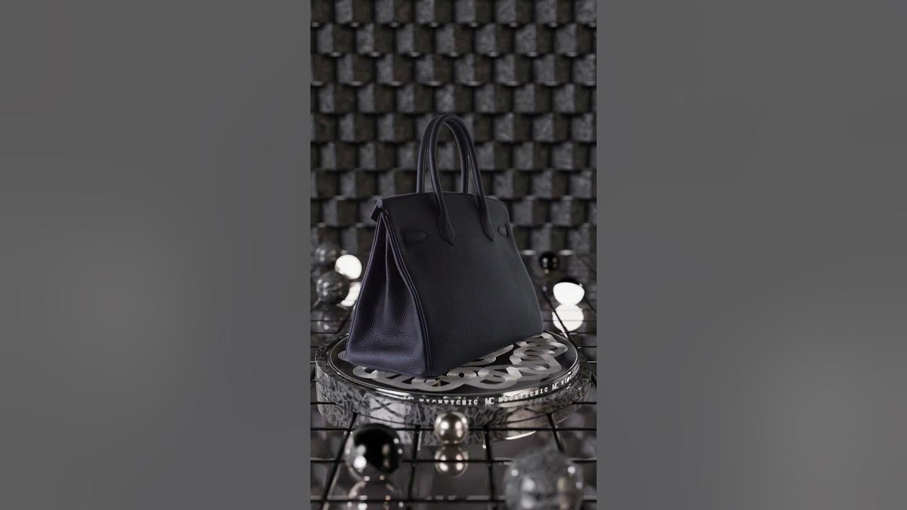 Birkin 30 in black Togo leather with rose gold hardware. #designercons