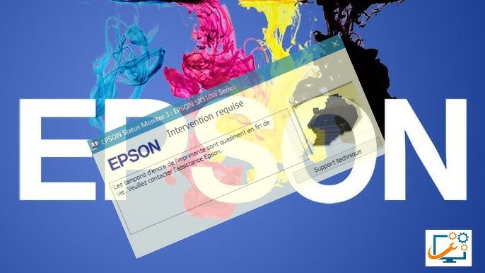 اصلاح مشكل طابعة epson l382 tampon d'encre de l'imprimante est quasiment en  fin de vie Epson 