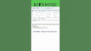 Merge Cells Without Losing Data in Excel | TEXTJOIN Trick! #shorts  #excel #exceltricks #microsoft