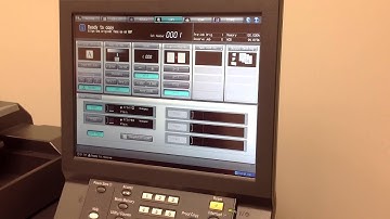 RELEASING A SECURE PRINT JOB - KM bizhub PRO