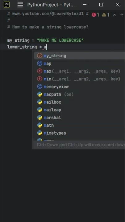 Python - How to make a string lowercase? - #python #pythoncoding # ...