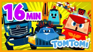 BEST Vehicles Songs Compilation | 16min✨ | Kids Song | Preschool Songs | TOMTOMI