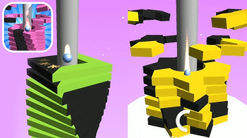 Helix Stack Jump ​- All Levels Gameplay Android,ios (Levels 3-6)