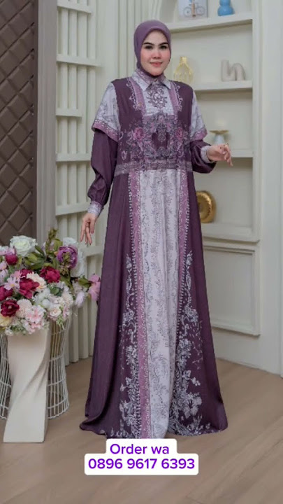 Mode Gamis Dres Terbaru Motif Cantik Mewah. #modelgamisterbaru