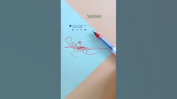Sign your name ✨✍️ #signature #howtosign #shorts