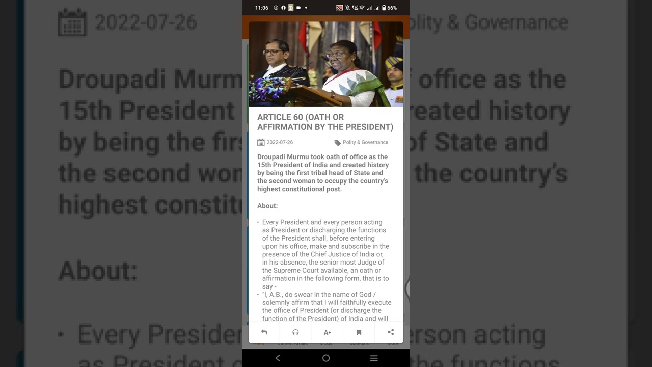 Article 60 President Oath And Affirmation