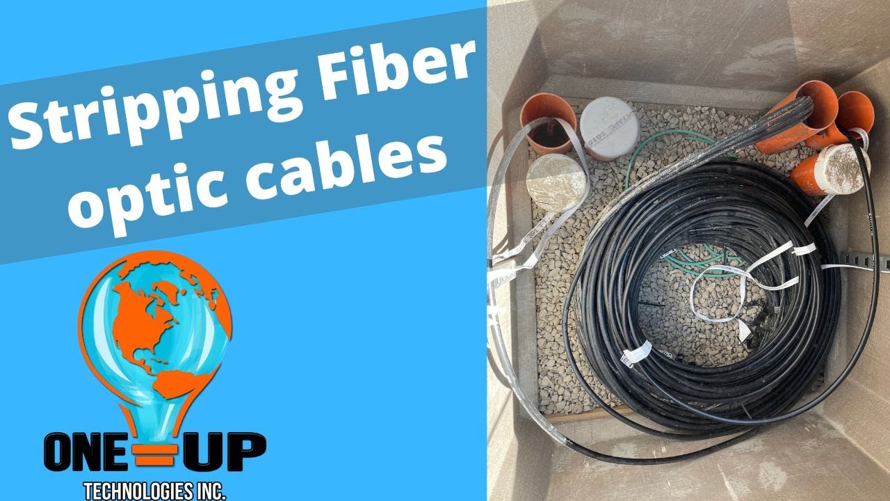 stripping fiber optic cables YouTube