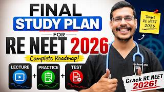 Final Study Plan for Re- NEET 2026 | Complete Roadmap 📌 #reneet2026 #neetpreparation #studyplan