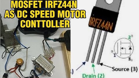 SIMPLE DC SPEED MOTOR CONTROLLER USING MOSFET IRFZ44N