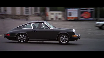 Steve McQueen driving Porsche 911S - Le Mans intro