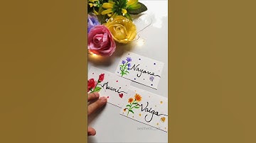 Comment your name🎀 #art #aestheticart #painting #trending #shorts #youtubeshorts #card #foryou #fyp