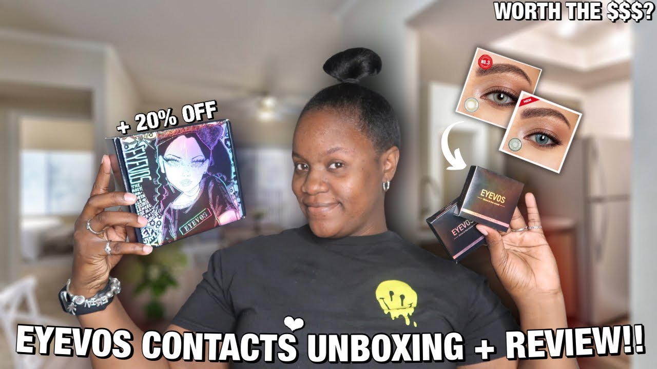 EYEVOS Affordable [ COLORED ] Contacts 👁️👁️ Unboxing + Review!! [ +20% ...