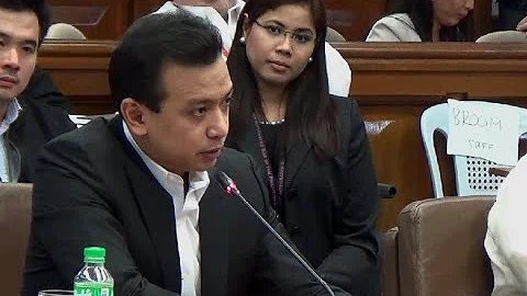 Trillanes confronts witness over intimidation claim by Binay