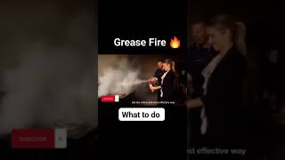 What to do incase of Grease Fire #bfp #safetytips