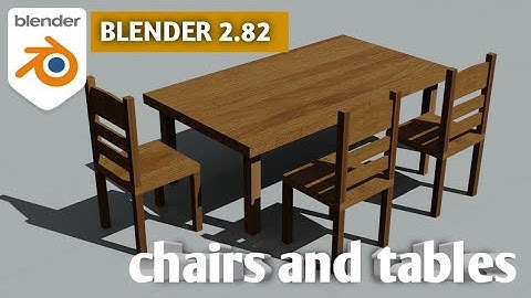 How modeling chairs and tables in blender (EASY).