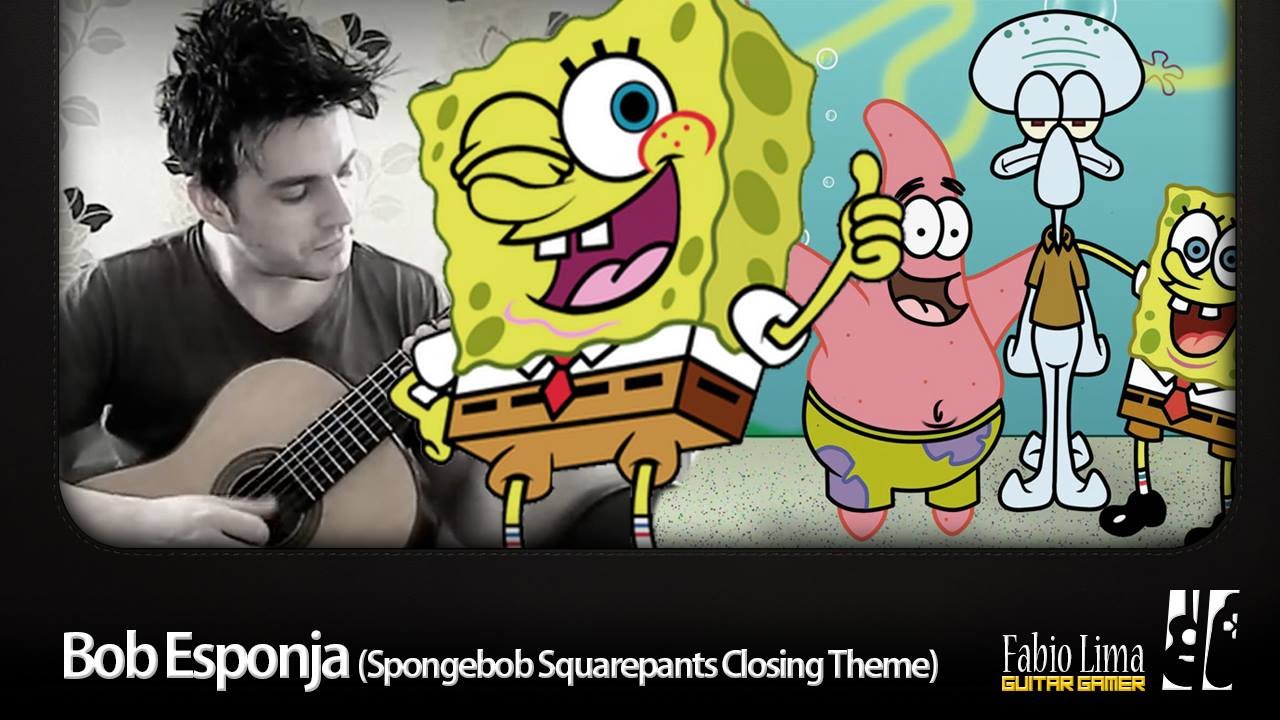 Боба боба песня видео. Spongebob closing Theme Song. Spongebob Squarepants: closing Theme Song. Ending Theme Song Spongebob. Spongebob Theme Guitar Tab.