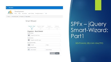 SPFx - Part1 of 3: jQuery SmartWizard