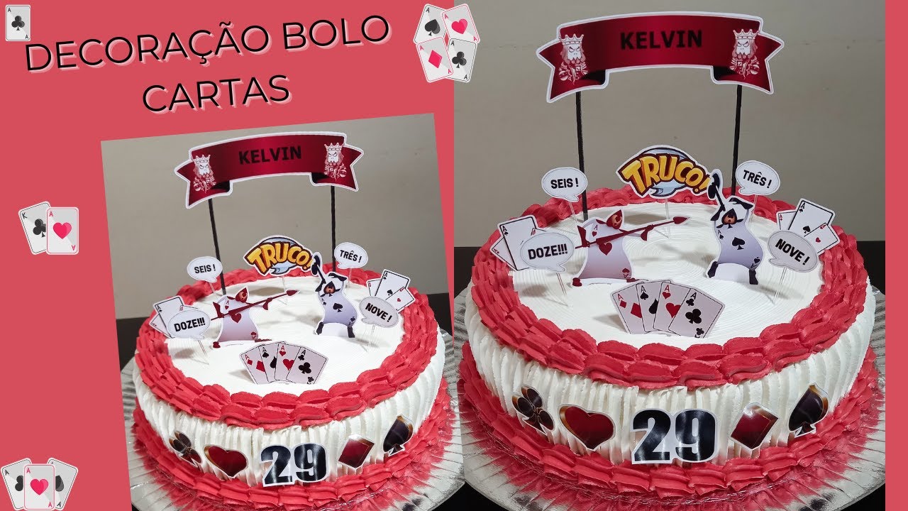 Bolo jogos de carta cake